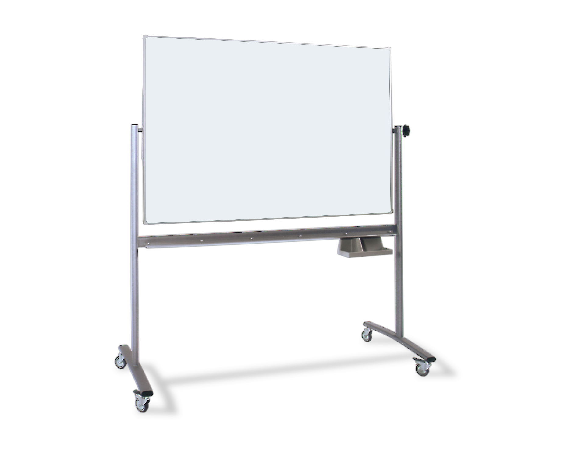 Schultafel – weiße Einflächentafel – drehbar – fahrbar