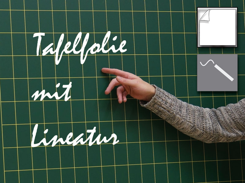 APEL Tafelfolie, selbstklebend, mit Lineatur, verschiedene Größen / Farben