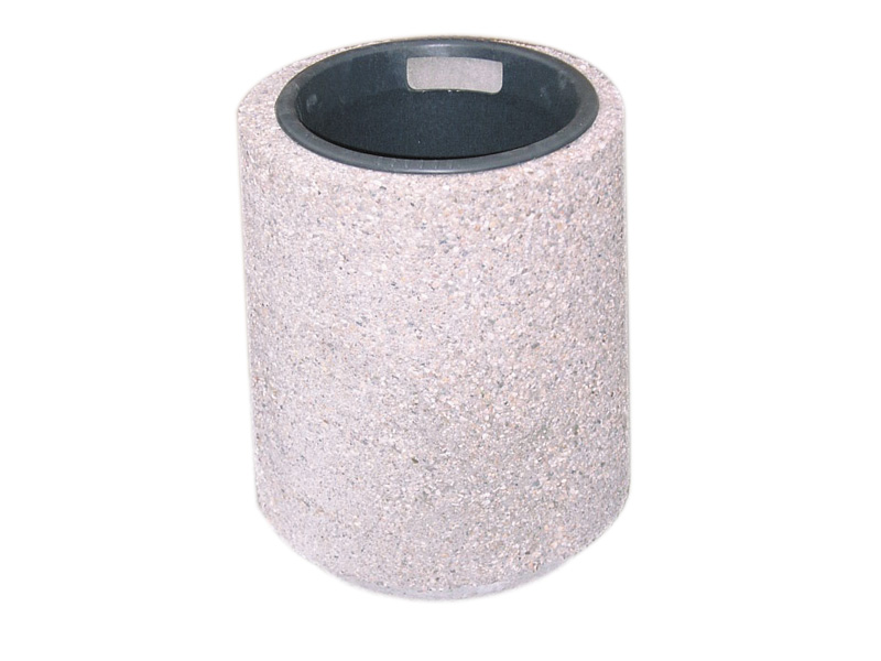 Betonpapierkorb rund