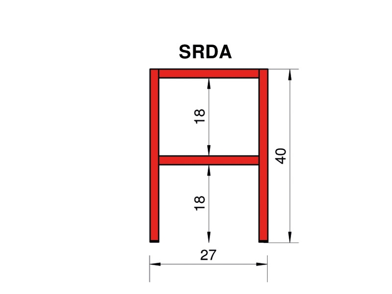 Aufsatzregal doppelt