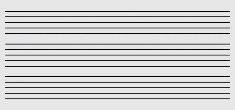 Lineatur Notenlinien