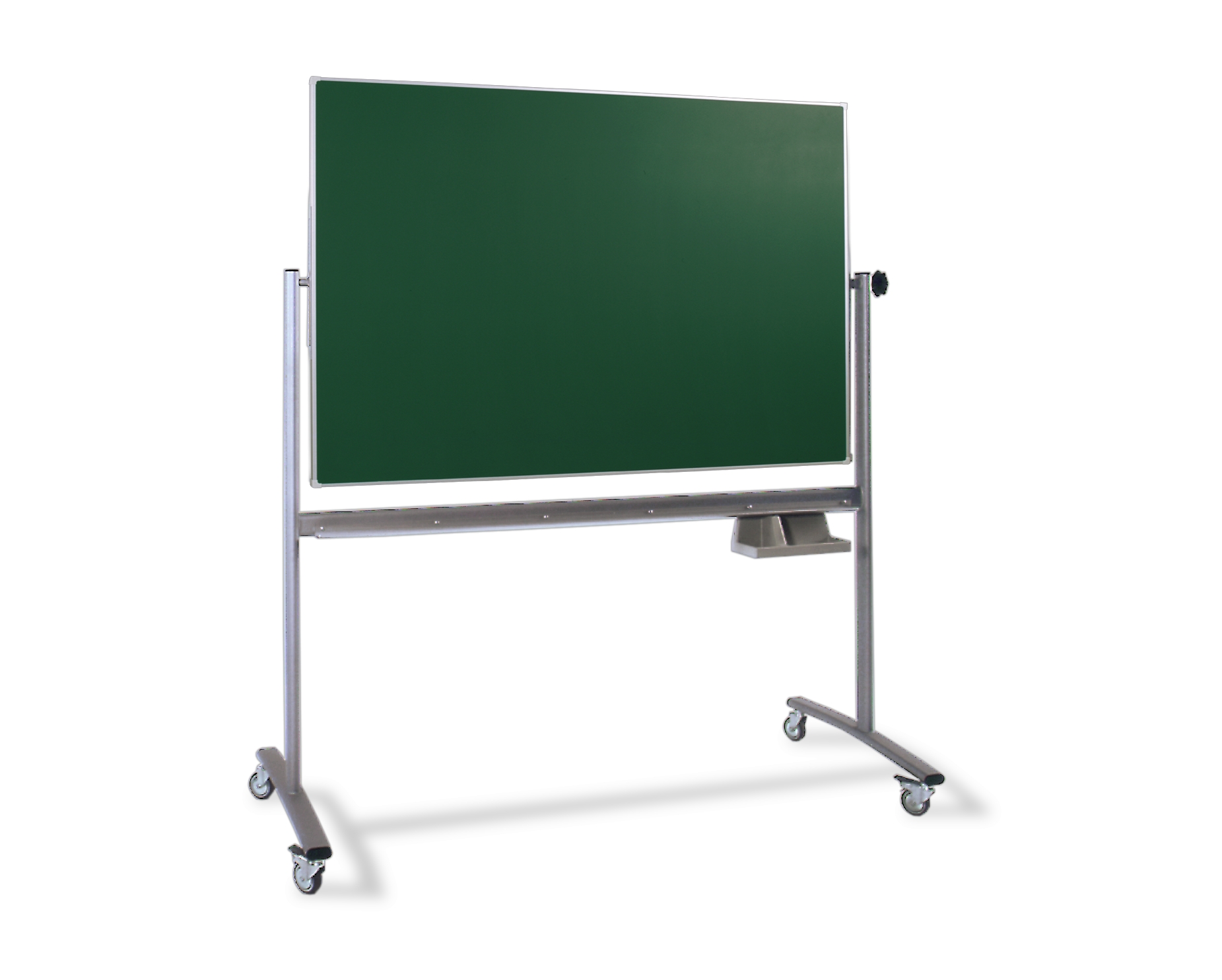 Schultafel – grüne Einflächentafel – drehbar – fahrbar